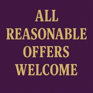 Purple and Gold Sign